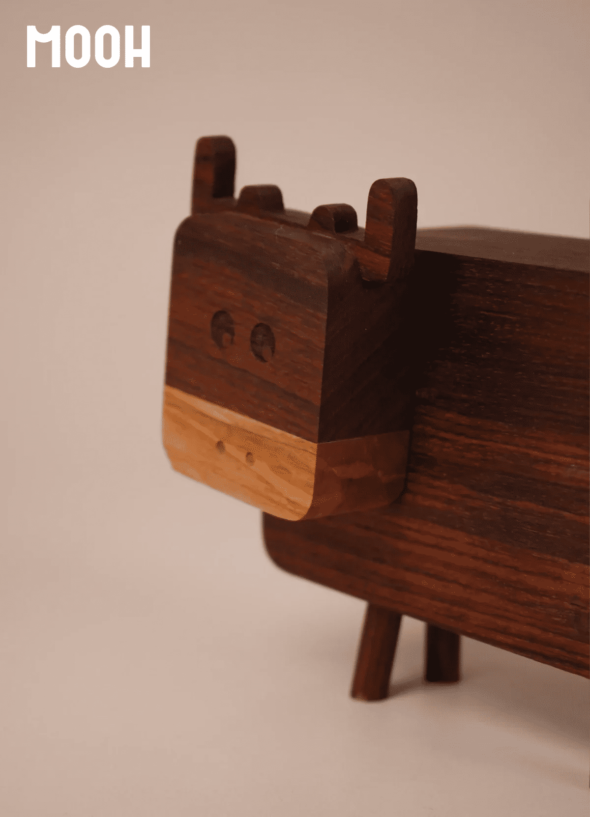MOOH - Wooden Fidget Cow